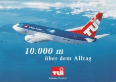 Airline issue postcard - TUI / Germania Boeing 737-700