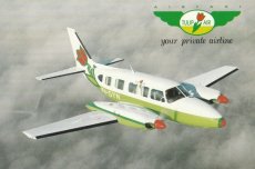Airline issue postcard - Tulip Air Piper PA-31 Nav Airline issue postcard - Tulip Air Piper PA-31 Navajo Chieftain
