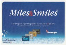 Airline issue postcard - Turkish Airlines A330 Mil Airline issue postcard - Turkish Airlines Airbus A330 - Miles & Smiles