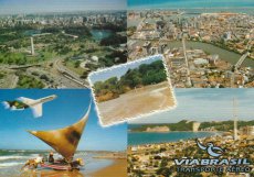 Airline issue postcard - ViaBrasil Airlines Boeing 727-200