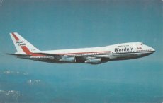 Airline issue postcard - Wardair Canada Boeing 747 Airline issue postcard - Wardair Canada Boeing 747