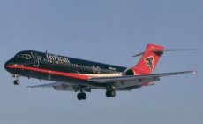 AirTran Boeing 717 N891AT 'Atlanta Falcons cs' - postcard