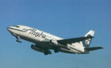 Alaska Airlines Boeing 737-290C N742AS postcard