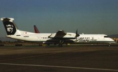 Alaska Airlines / Horizon Air Dash 8 Q400 N409QX postcard