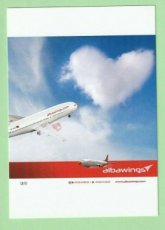 Albawings Boeing 737 - postcard