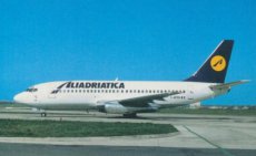 Aliadriatica Boeing 737-200 I-JETA @ Prague 1995 - postcard