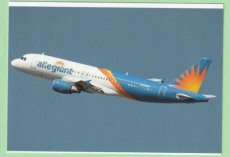 Allegiant Airlines Airbus A320 - postcard