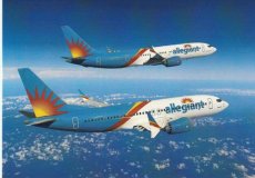 Allegiant Airlines Boeing 737 - postcard