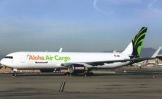 Aloha Air Cargo Boeing 767-300ER N399CM @ Los Angeles 2018 - postcard