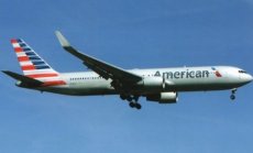 American Airlines Boeing 767-300ER N389AA postcard