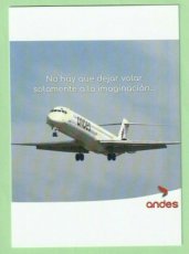 Andes Lineas Aereas MD-83 - postcard