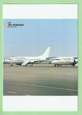 Armenia Airways BAe 146 & Boeing 737 - postcard