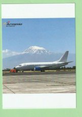 Armenia Airways Boeing 737 - postcard