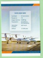 Atsa Airlines Dash DHC-8 Q400 - postcard