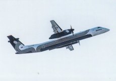 Aurora Airlines Dash DHC 8 Q400 postcard Aurora Airlines Dash DHC 8 Q400 postcard