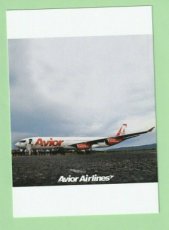 Avior Airlines Airbus A340 postcard