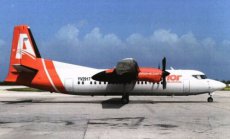 Avior Airlines Fokker 50 YV2917 @ Curacao 2016 - postcard