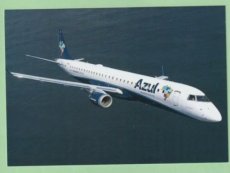 Azul Embraer 195 - postcard