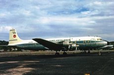 Biman Bangladesh Airlines DC-6B LN-MTV postcard