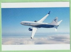 Blue Air Boeing 737 - postcard