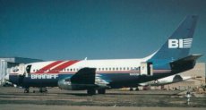 Braniff International Boeing 737-200 N459AC - postcard