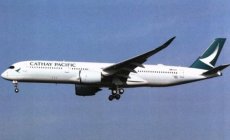 Cathay Pacific Airbus A350-900 F-WZFX / B-LRA postcard