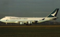 Cathay Pacific Cargo Boeing 747-400F B-LIA postcard