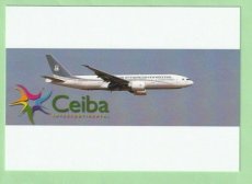 Ceiba Intercontinental Boeing 777 - postcard