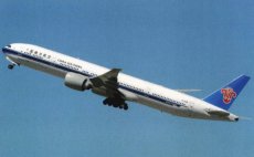 China Southern Airlines Boeing 777-300ER B-2048 postcard