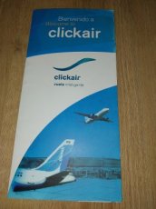 Clickair Airbus A320 - onboard menu card