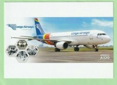 Congo Airways Airbus A320 - postcard