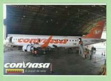 Conviasa Embraer 190 - postcard