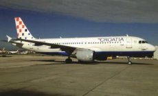 Croatia Airlines Airbus A320-200 9A-CTK postcard