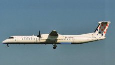 Croatia Airlines DHC-8 Q400 9A-CQD postcard