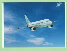 Cyprus Airways Airbus A319 - postcard