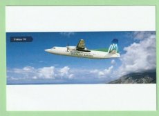 Daallo Airlines Fokker 50 - postcard