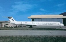 Daallo Airlines MD-83 UR-CAN postcard