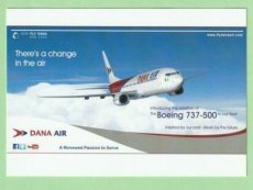 Dana Air Boeing 737 - postcard