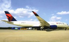 Delta Airlines Airbus A350-941 N502DN postcard