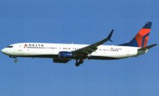 Delta Airlines Boeing 737-900ER N819DN postcard