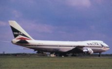 Delta Airlines Boeing 747-132 N9899 postcard