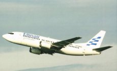 Ellinair Greece Boeing 737-300 LY-GGC postcard