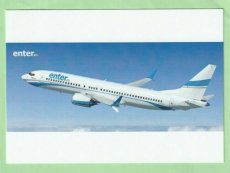 Enter Air Boeing 737 - postcard