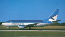 Estonian Air Boeing 737-500 ES-ABC - postcard