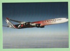 Etihad Airways Airbus A340-600 - postcard