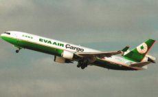 Eva Air Cargo MD-11F B-16113 postcard