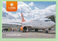 Eznis Airways Boeing 737 - postcard