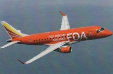 FDA Fuji Dream Airlines Embraer 175 - postcard FDA Fuji Dream Airlines Embraer 175 - postcard