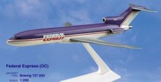 Fedex Federal Express Boeing 727-200 1/200 scale desk model Long Prosper