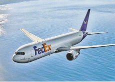 Fedex Federal Express Boeing 767 - postcard